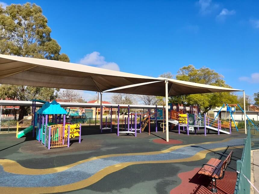 Ashley Street Playground is for toddlers and preschoolers up to 6 years old.