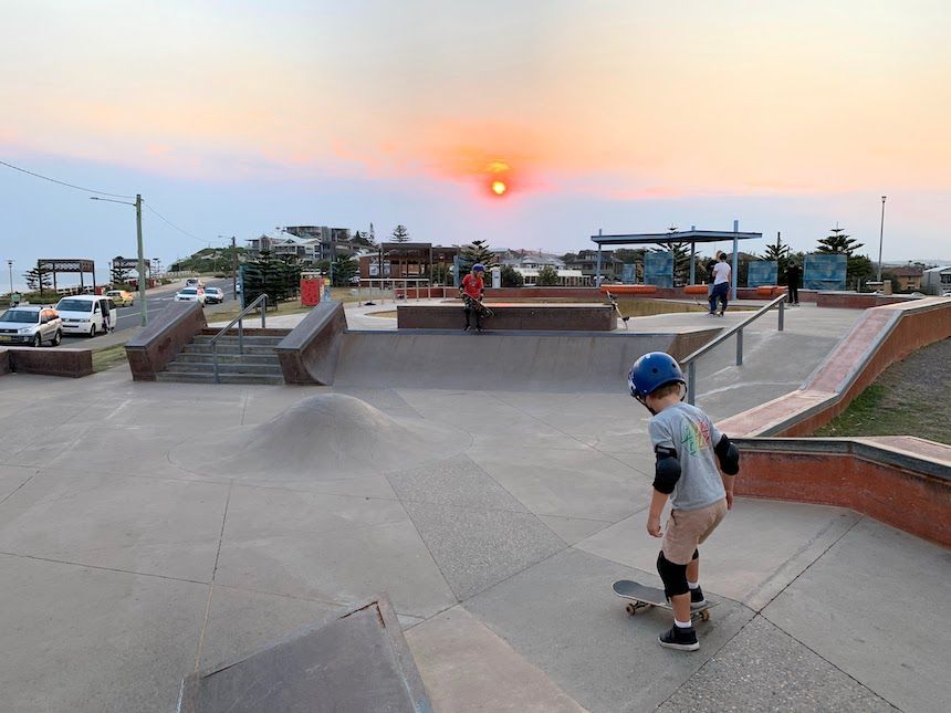 Bar Beach Skatepark at Empire Park, NSW.