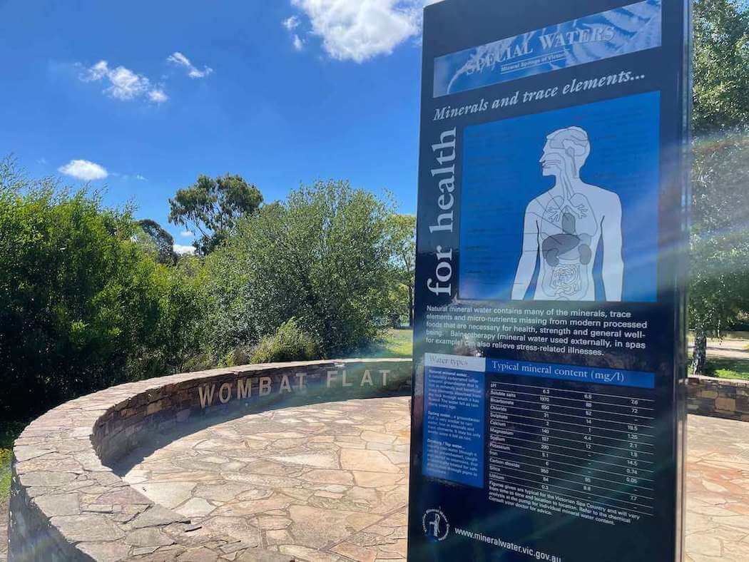 Wombat Flat mineral springs at Lake Daylesford.