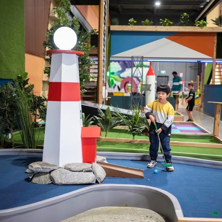 GoClimb, indoor mini golf in Melbourne.