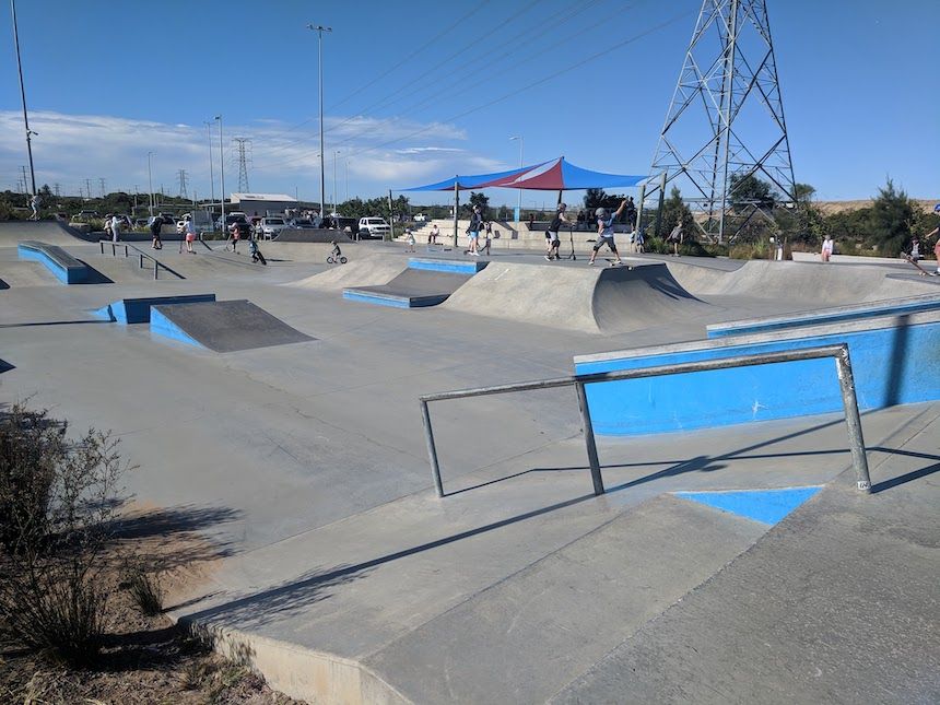 Greenhills Skate Park in Kurnell, NSW.