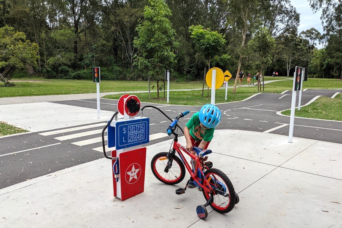 Fantastic learn-to-ride facility @ Grinstead Park Playground.