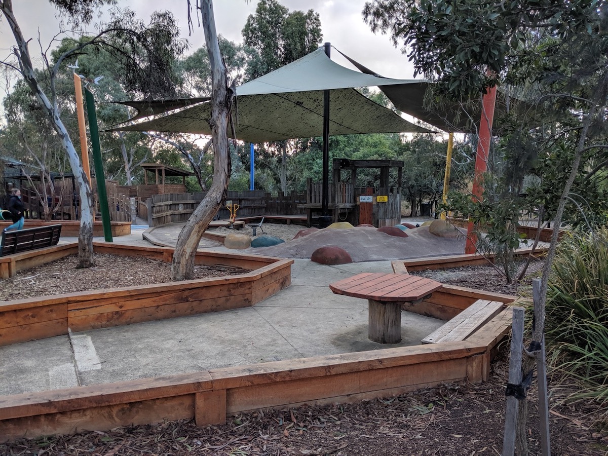 Hays Paddock Playground, an accessible playground in East Melbourne.