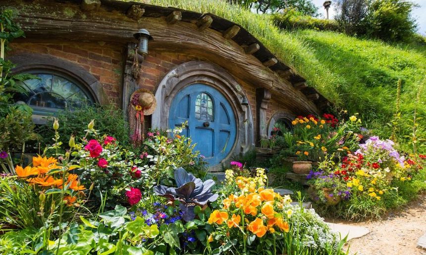 Hobbiton Movie Set.