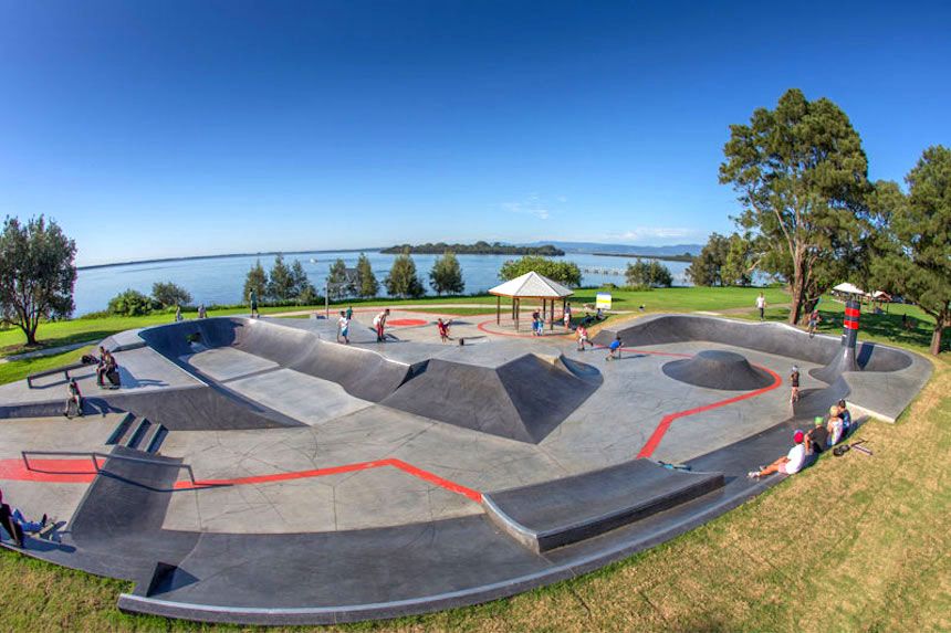 Holborn Skatepark in Berkeley NSW.