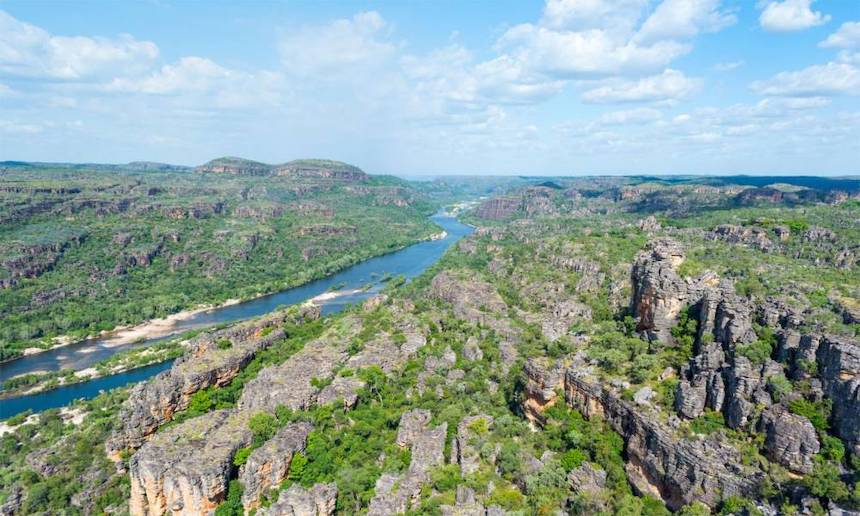 A thrilling bird's-eye Kakadu National Park 60-minute flight from Jabiru, NT.