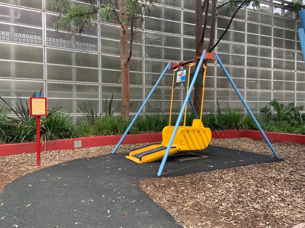 Liberty Swings at Birrarung Marr. Photo by Rajeshwari Rathore, Google Maps.