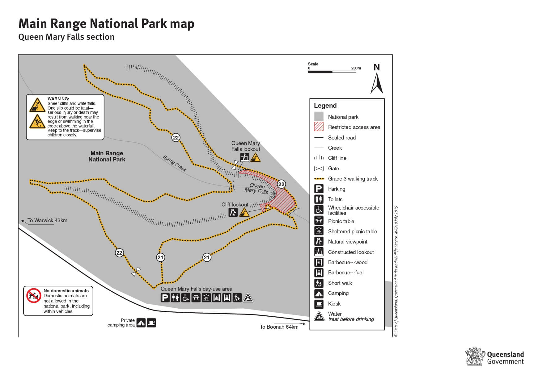 Queen Mary Falls Walk, Main Range National Park, Queensland.