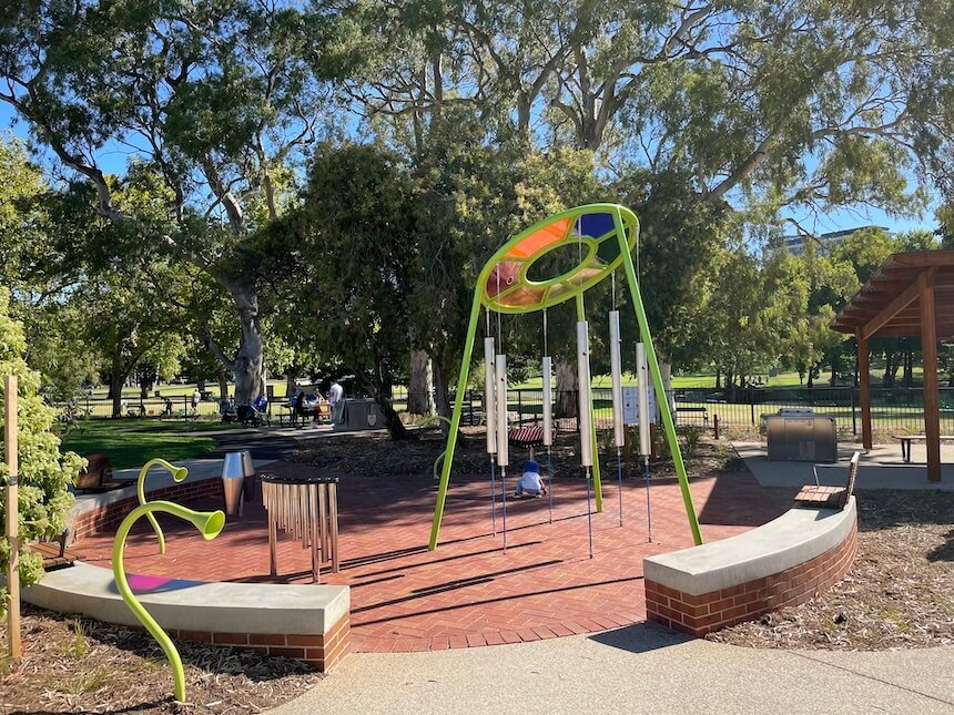 Quentin Kenihan inclusive playspace in Adelaide, SA.